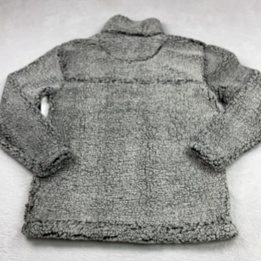 TCU Boxercraft Sherpa Sweatshirt Womens XS Gray Pullover Embroidered Chest Logo - Picture 3 of 14